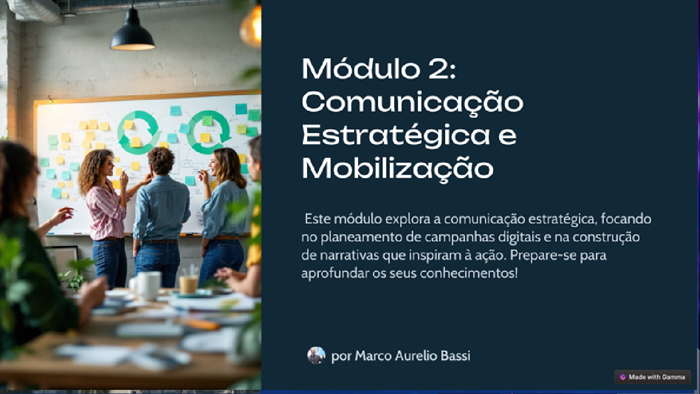 Comunicação em Módulo de Cyberativismo